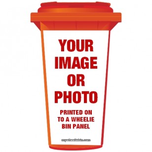 Your Image/ Photo On A Wheelie Bin Sticker Panel